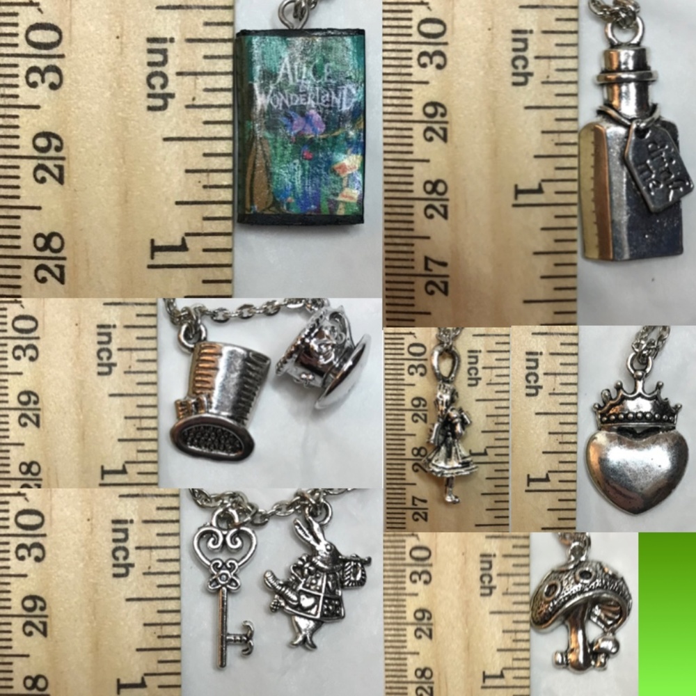 Alice in Wonderland by Lewis Carroll Handmade Literature Necklace, Book Cover - Picture 14 of 16